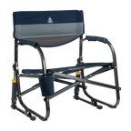 Luxury Camp Grab & Go Rocker - Choice 551 - Patented Spring-Action Rocking Chair for Camping - Indigo Color Block