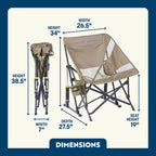 Heavy-Duty Freestyle Pod Rocker Elite - Choice 832 - Freestyle Rocker Portable Outdoor Folding Chair Detail