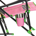 Heavy-Duty Freestyle RoadTrip Rocker - NASCAR For Her - Choice 560 - Patented Spring-Action Rocking Chair for Camping Detail