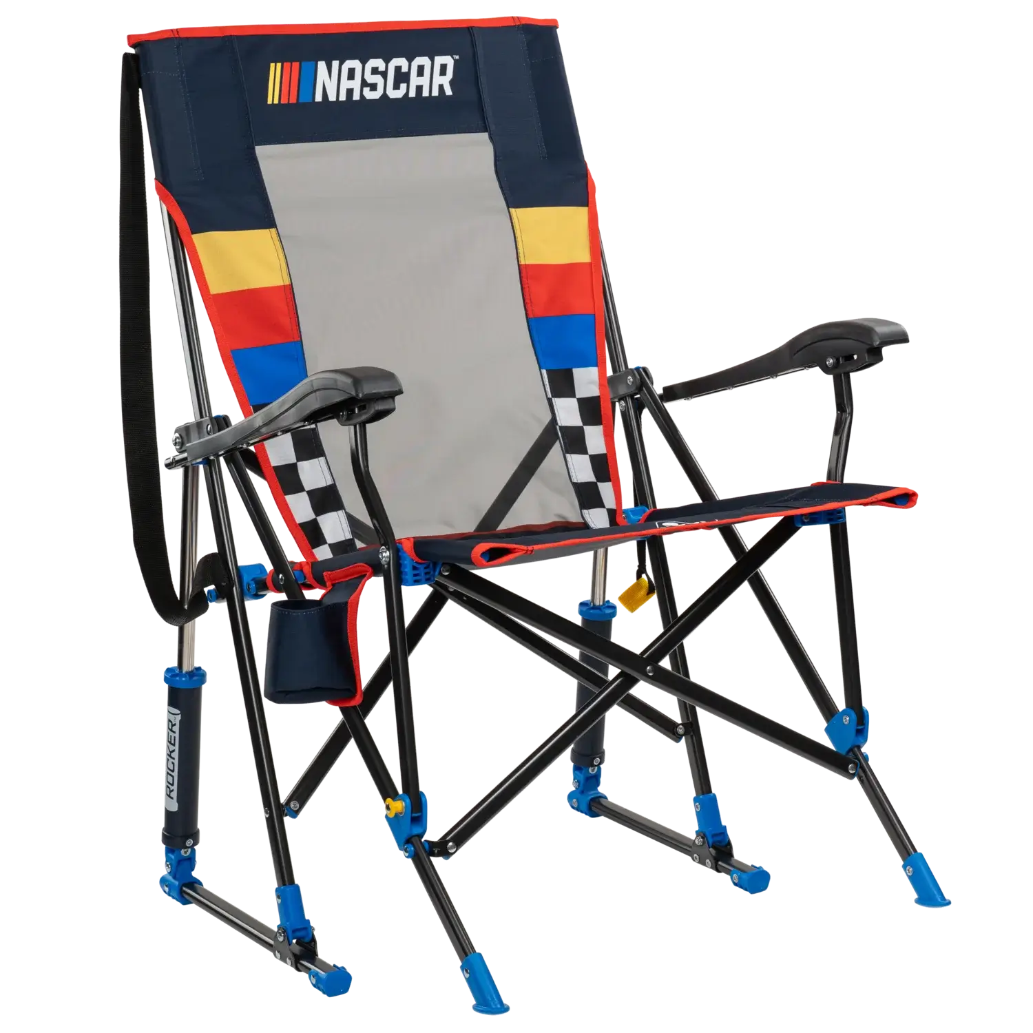 Patented Spring-Action RoadTrip Rocker - NASCAR For Him - Choice 453 - Freestyle Rocker Portable Outdoor Folding Chair - Default Title