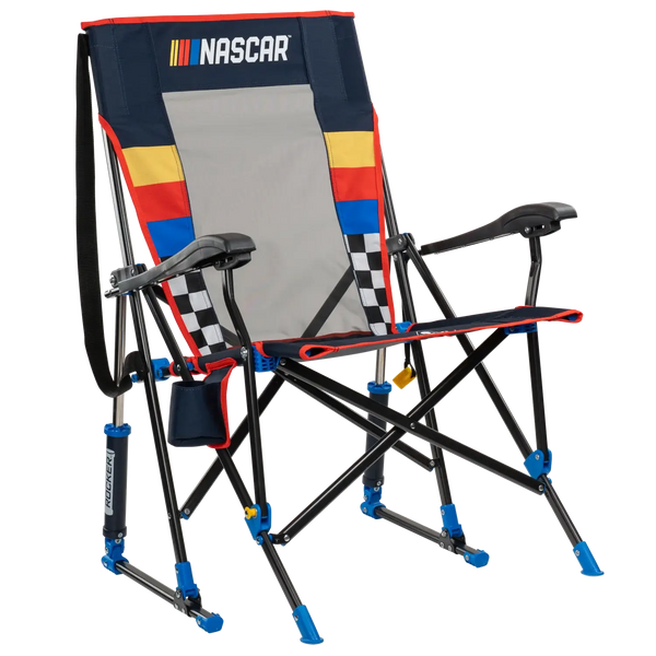 Patented Spring-Action RoadTrip Rocker - NASCAR For Him - Choice 453 - Freestyle Rocker Portable Outdoor Folding Chair - Default Title