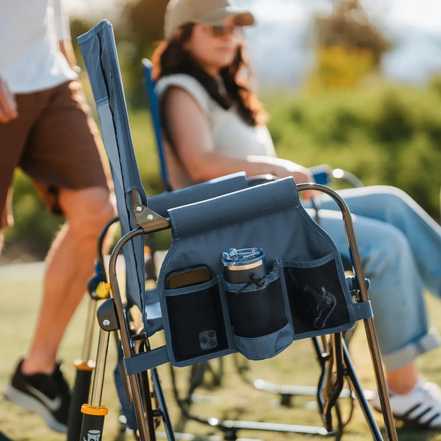 Patented Spring-Action Stowaway Rocker - Choice 794 - Patented Spring-Action Rocking Chair for Camping Detail