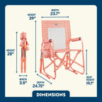 Patented Spring-Action Stowaway Rocker - Choice 794 - Patented Spring-Action Rocking Chair for Camping Detail