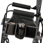 Luxury Camp Stowaway Rocker with Side Table - Choice 253 - Patented Spring-Action Rocking Chair for Camping Detail
