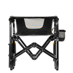 Luxury Camp Stowaway Rocker with Side Table - Choice 253 - Patented Spring-Action Rocking Chair for Camping Detail
