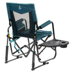 Luxury Camp Stowaway Rocker with Side Table - Choice 253 - Patented Spring-Action Rocking Chair for Camping Detail