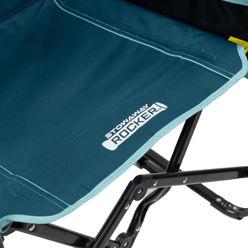 Luxury Camp Stowaway Rocker with Side Table - Choice 253 - Patented Spring-Action Rocking Chair for Camping Detail