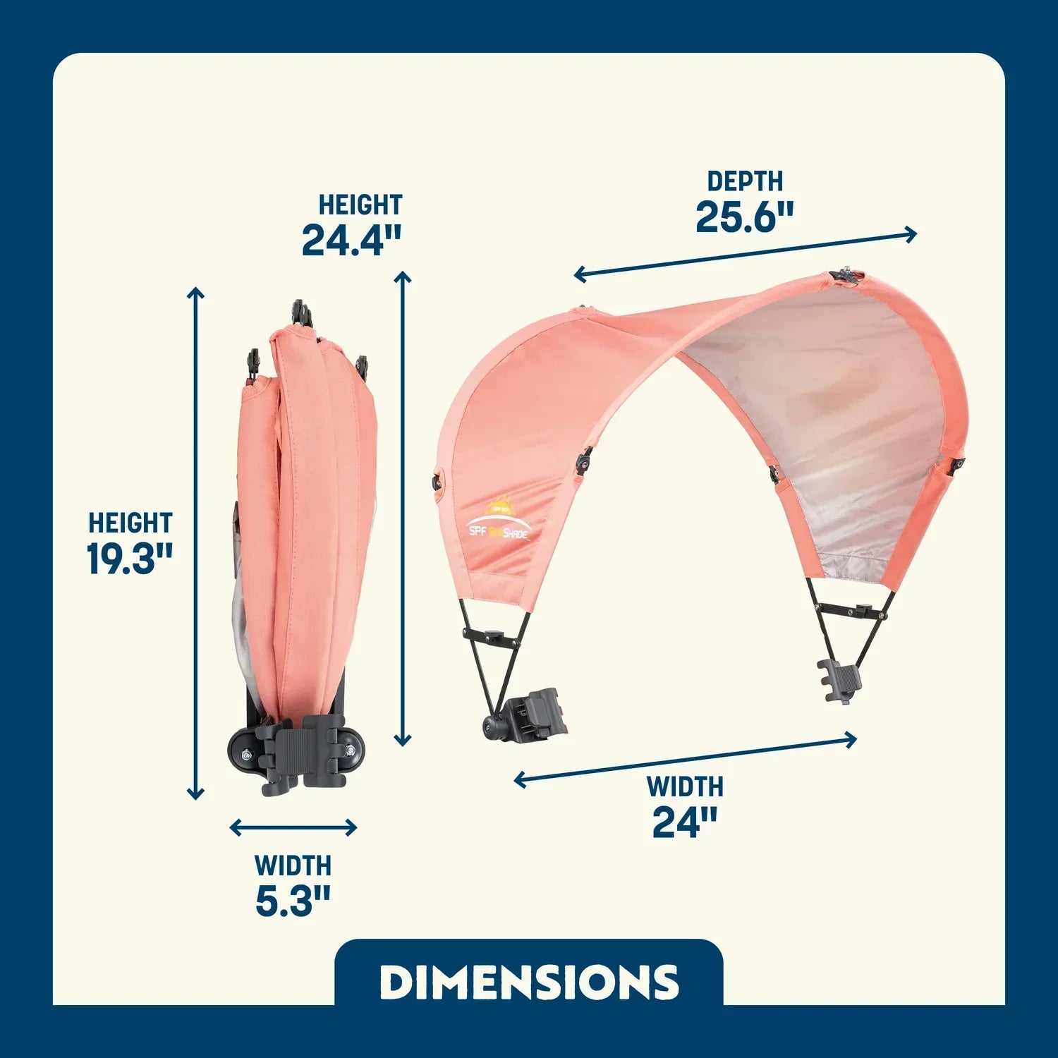 Premium All-Weather SunShade Accessory - Choice 361 - Instant Sunshade Umbrella for Tailgating Detail